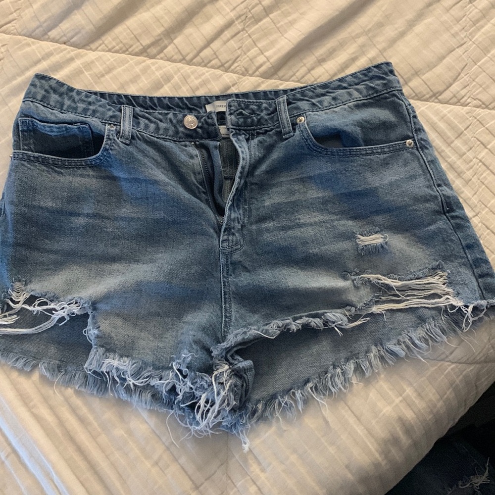 Forever 21 - High waist cut offs size 31 (10)